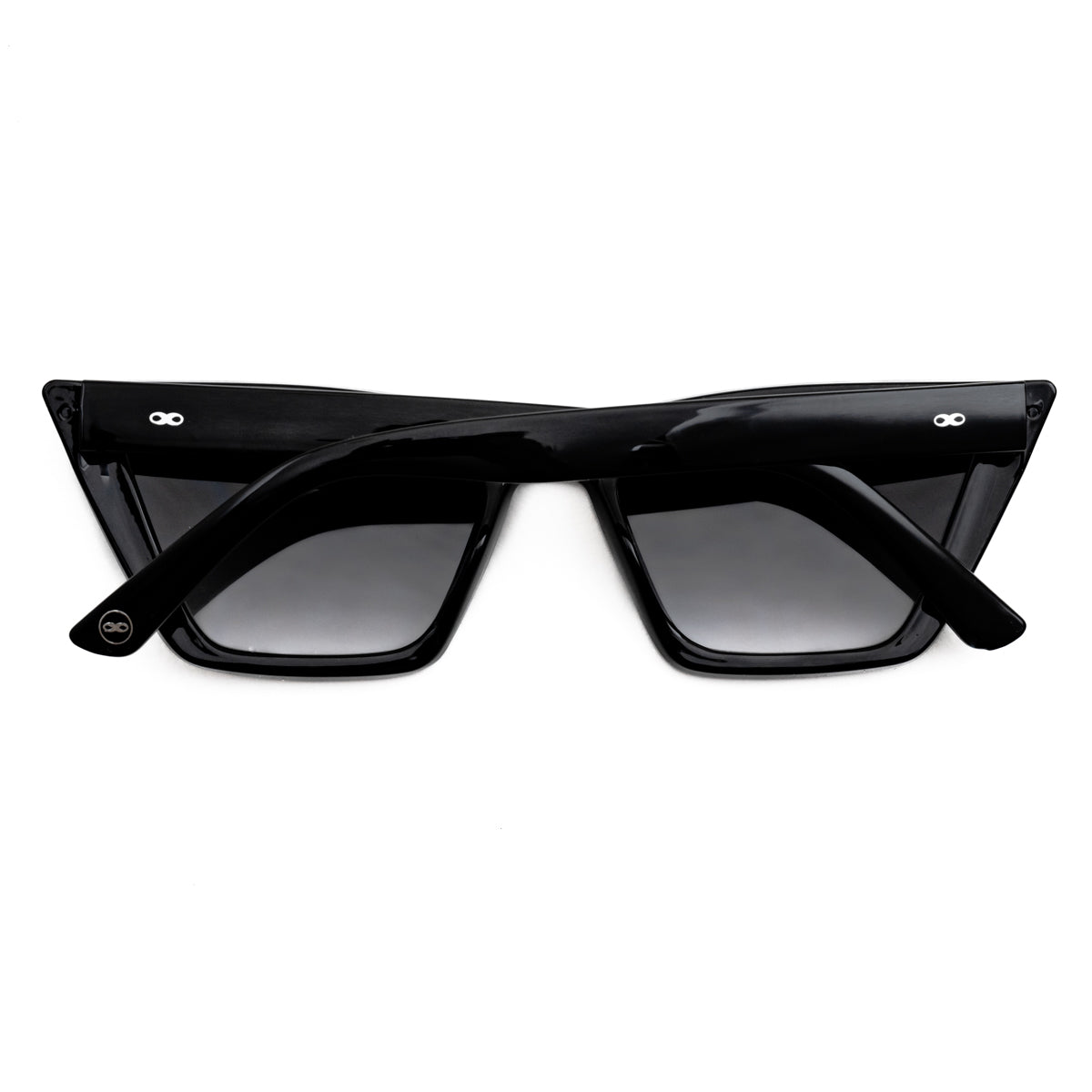 Lentes de Sol - Frida - Black Shiny - Lente gris degradado