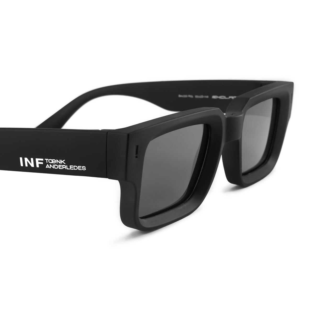 Lentes de Sol - Exclamation - Black Matt - Lente polarizada gris