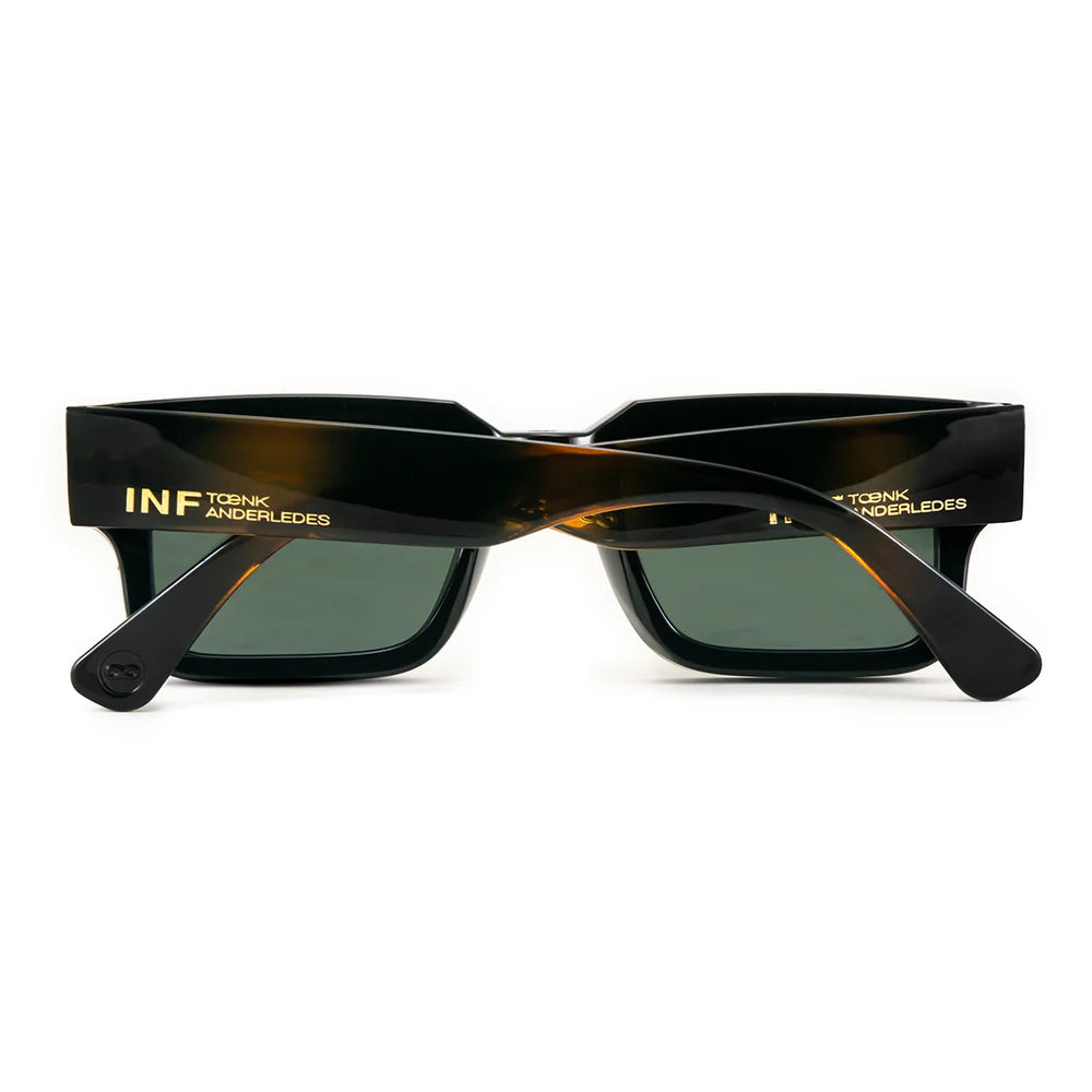 Lentes de Sol - Exclamation - Black Shiny Tortoise - Lente polarizada verde