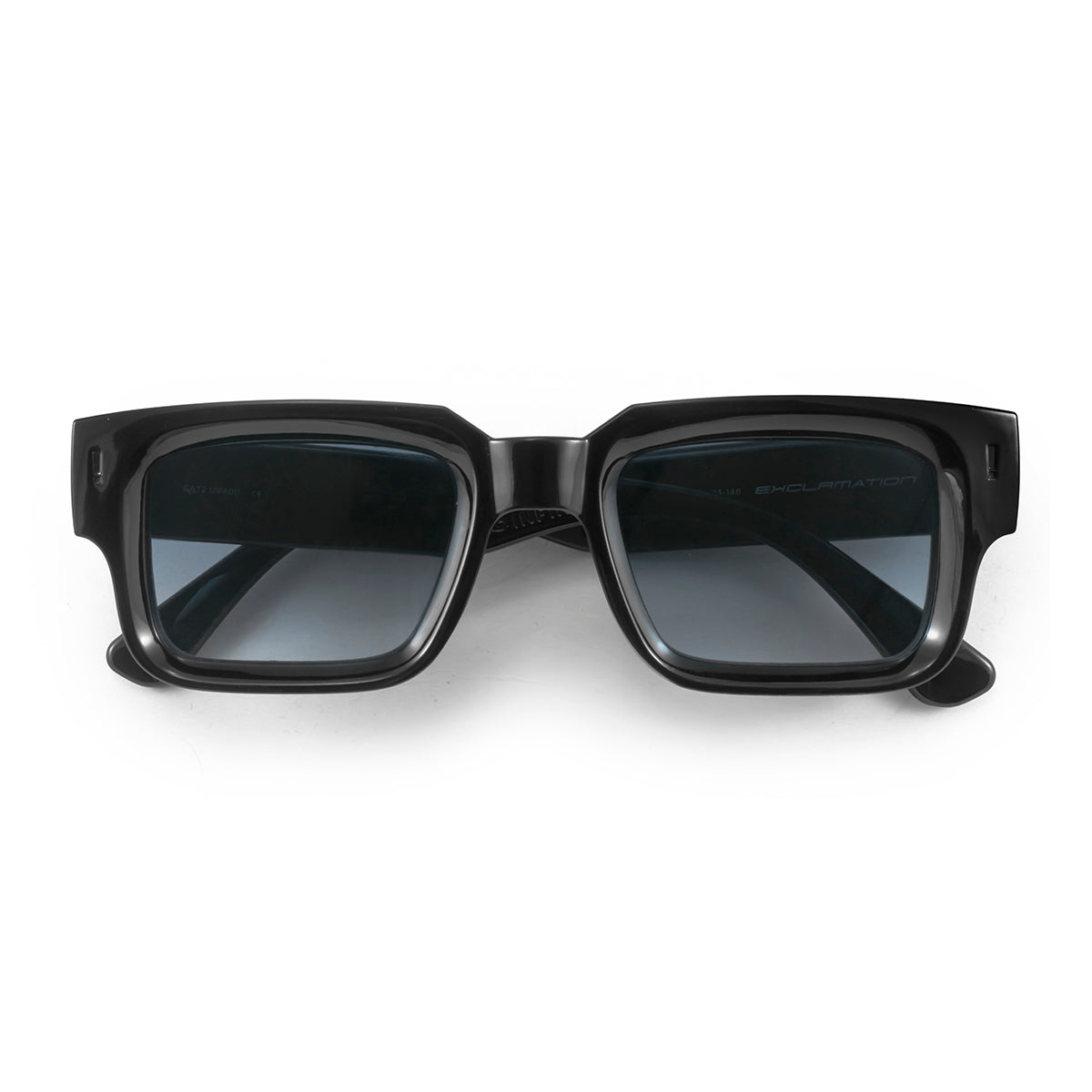 Lentes de Sol - Exclamation - Negro Brillo - Lente Azul Degrade