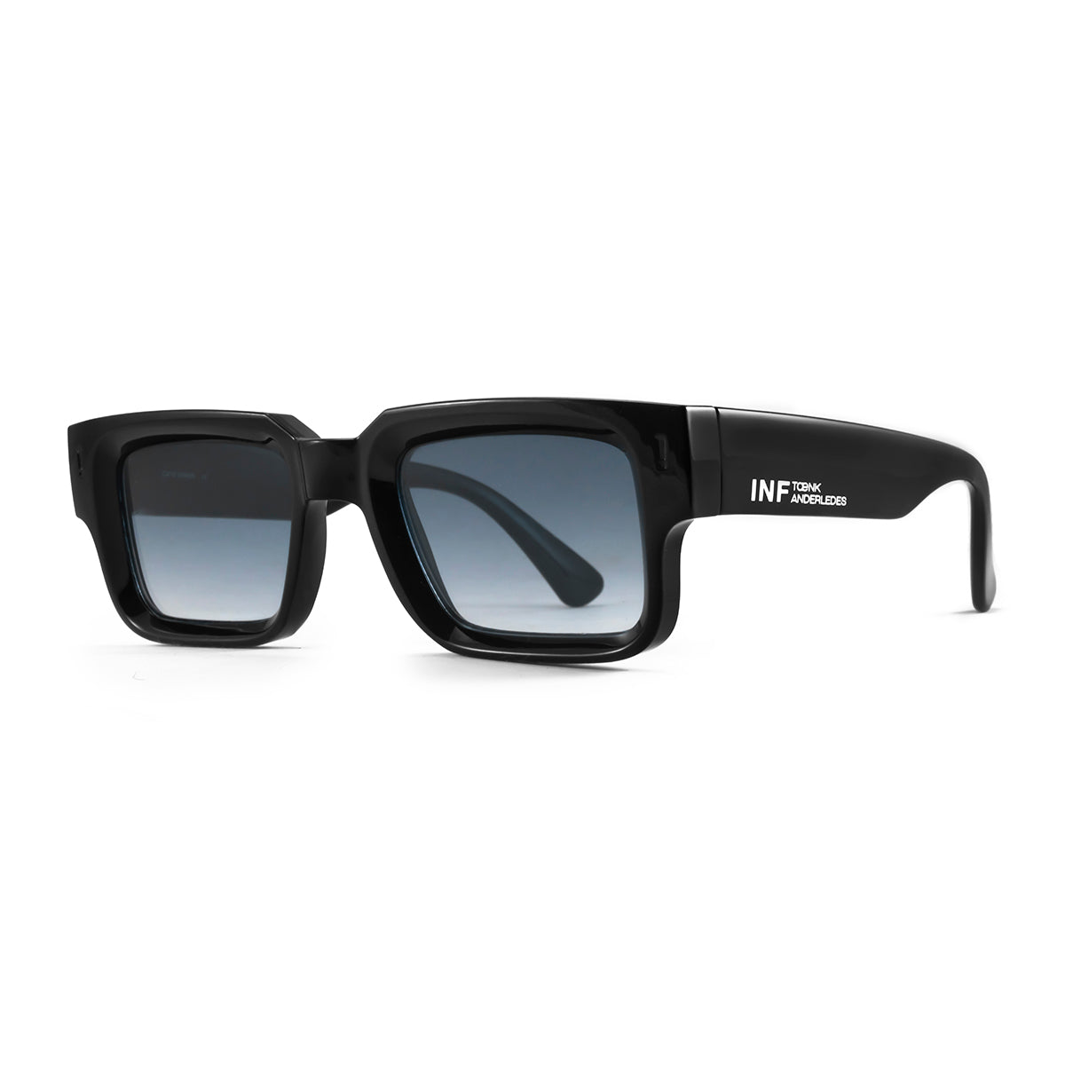 Lentes de Sol - Exclamation - Negro Brillo - Lente Azul Degrade