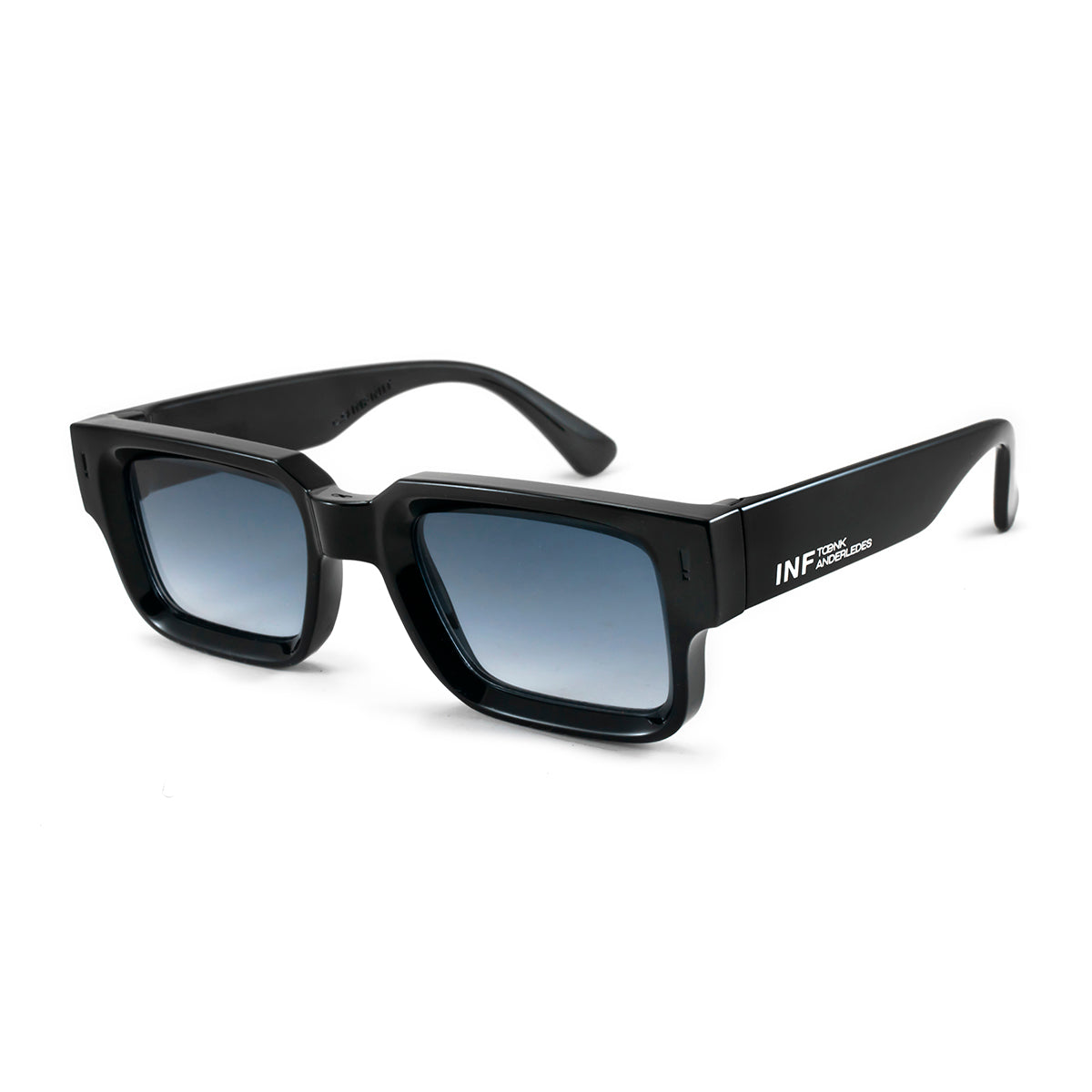 Lentes de Sol - Exclamation - Negro Brillo - Lente Azul Degrade