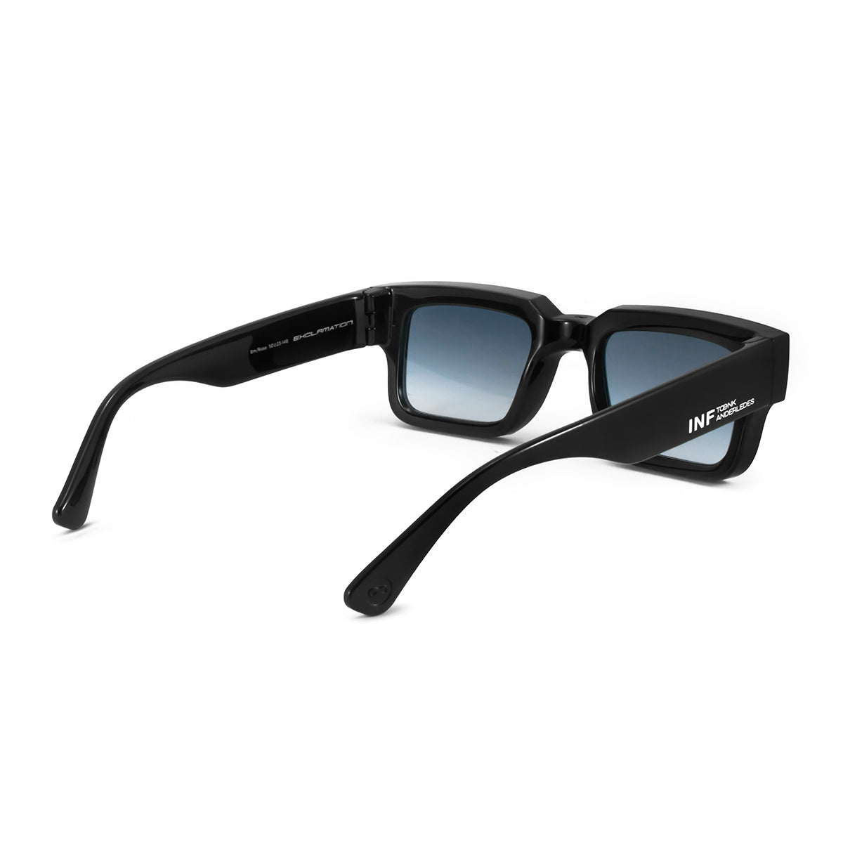 Lentes de Sol - Exclamation - Negro Brillo - Lente Azul Degrade
