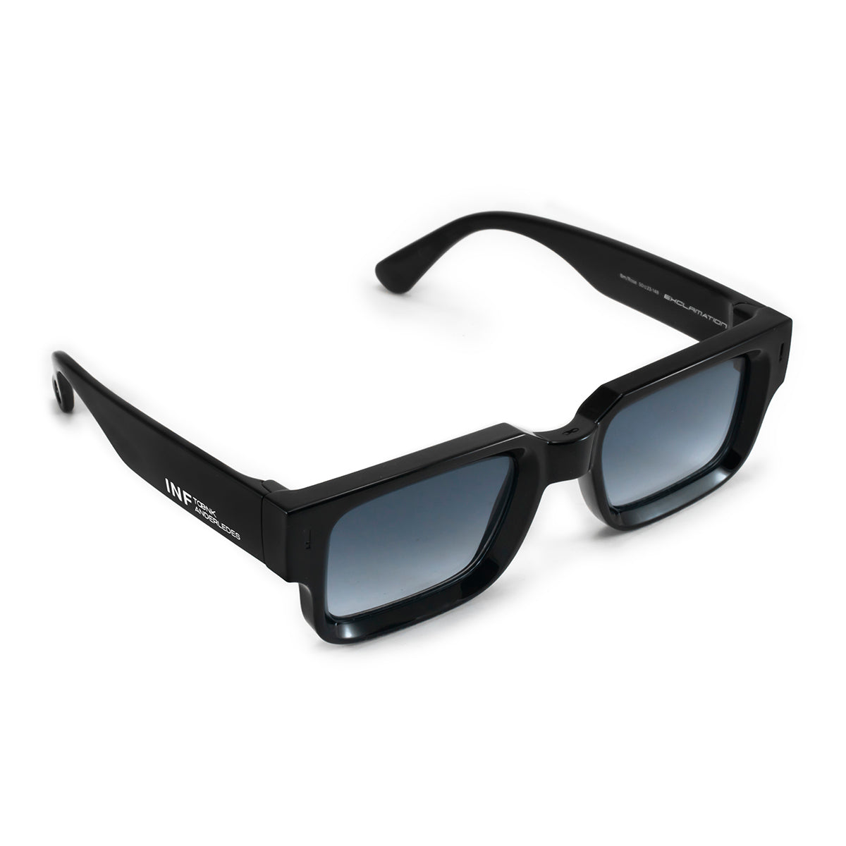 Lentes de Sol - Exclamation - Negro Brillo - Lente Azul Degrade