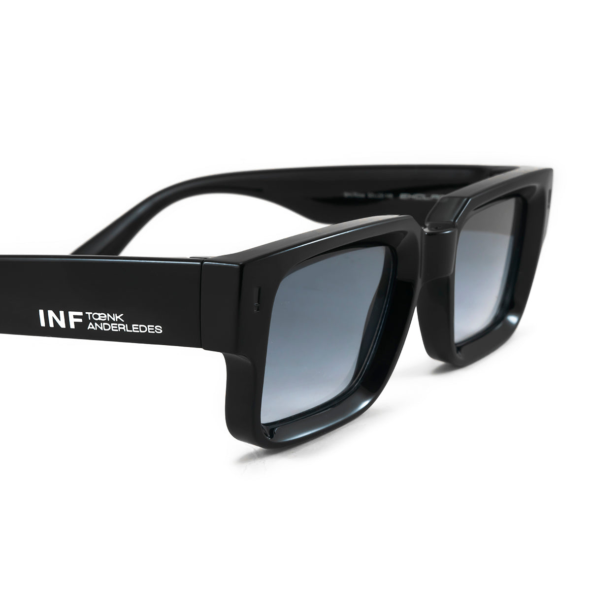 Lentes de Sol - Exclamation - Negro Brillo - Lente Azul Degrade
