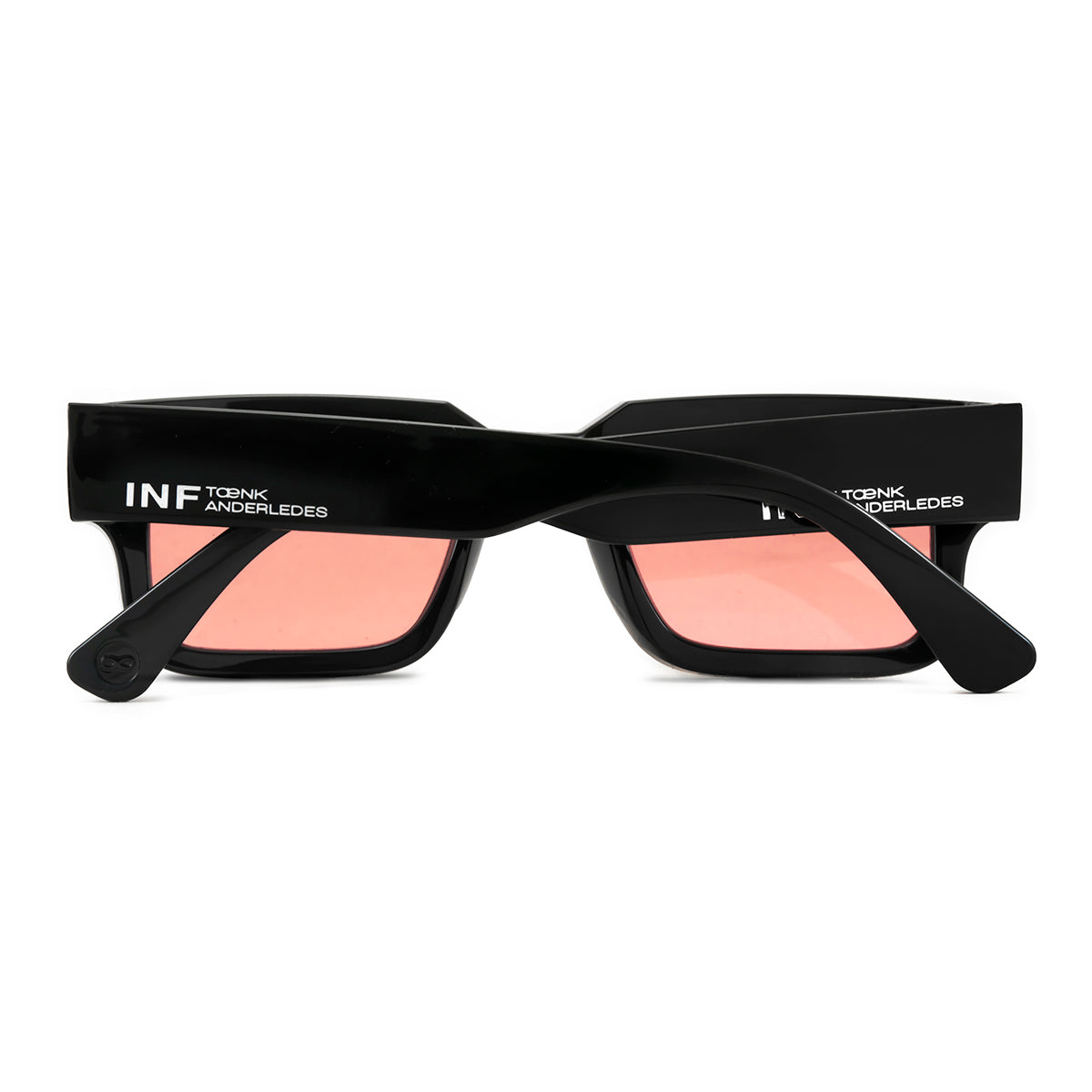 Lentes de sol - Exclamation - Negro Brillo - Lente Rosa