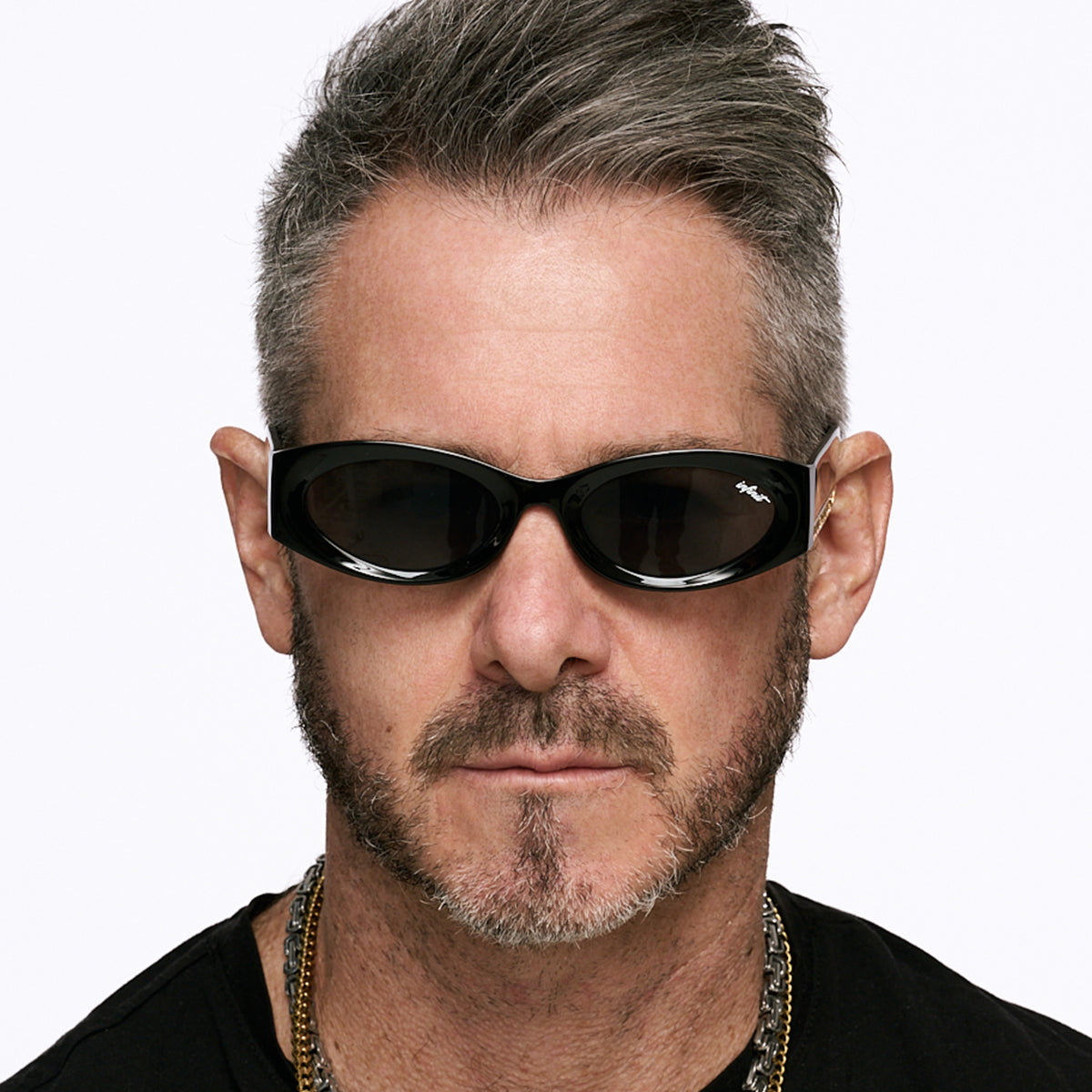 Lentes de Sol - Florida Negro Brillo Lente Gris