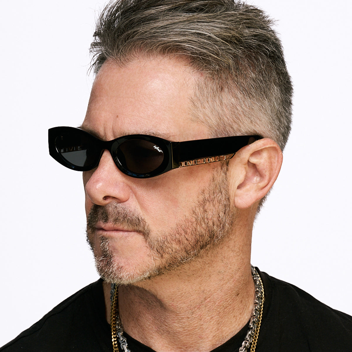 Lentes de Sol - Florida Negro Brillo Lente Gris