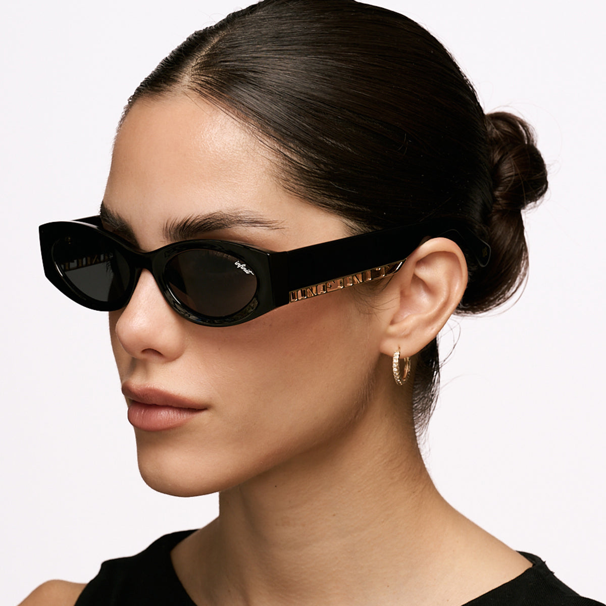 Lentes de Sol - Florida Negro Brillo Lente Gris