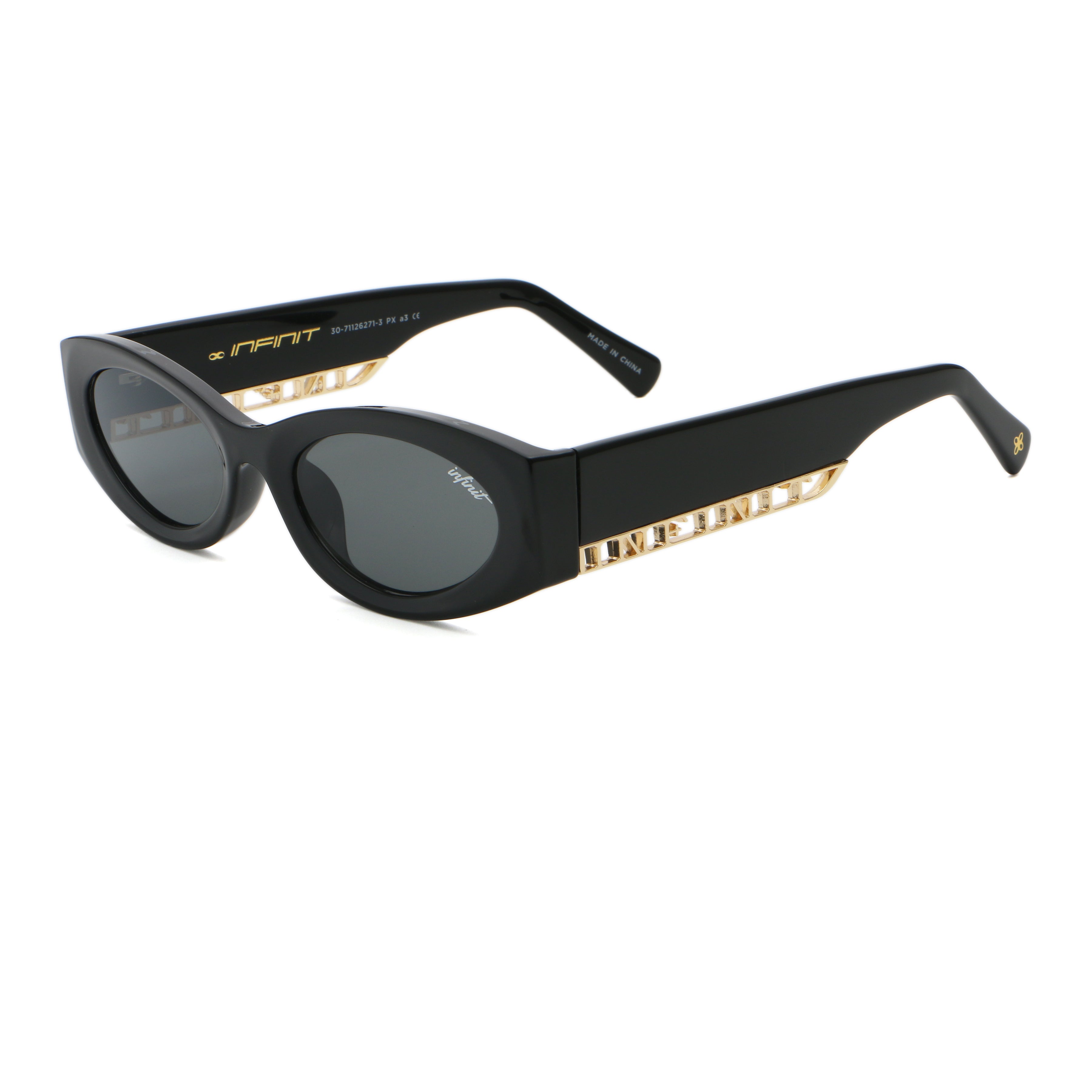 Lentes de Sol - Florida Negro Brillo Lente Gris