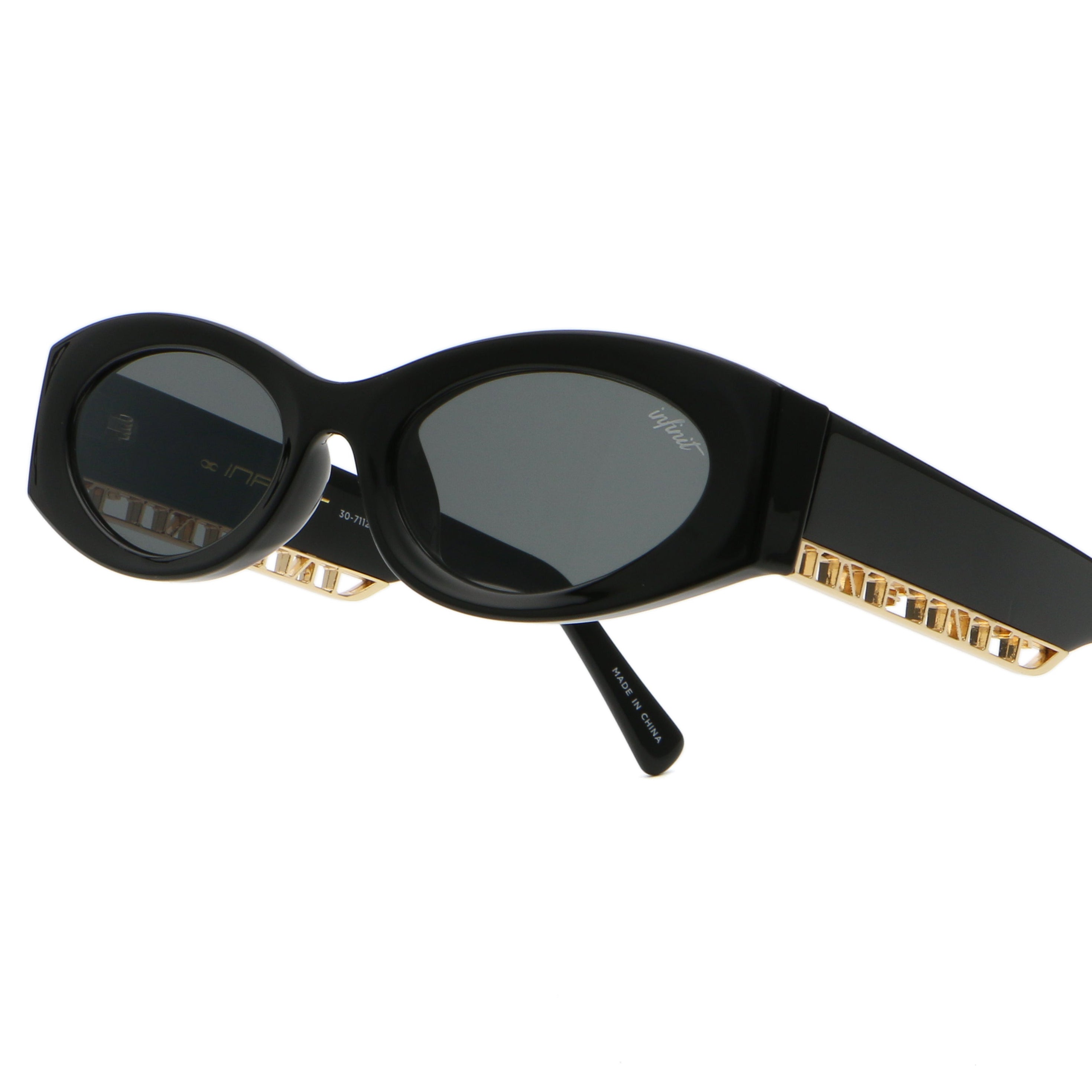 Lentes de Sol - Florida Negro Brillo Lente Gris