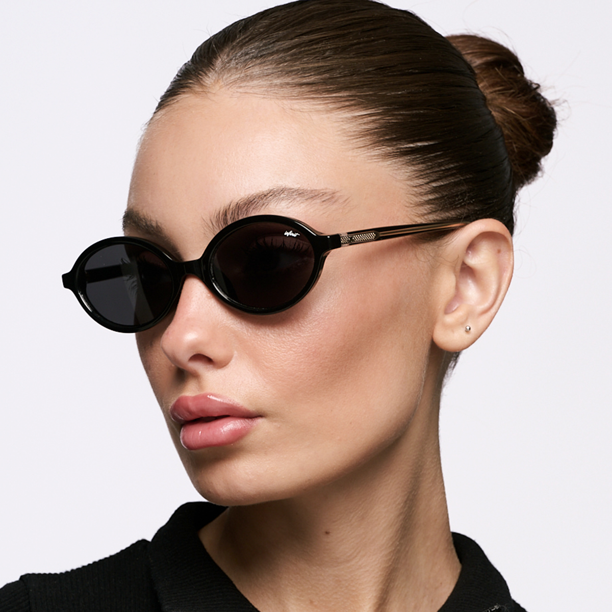 Lentes de Sol - Fokus Negro Brillo Lente Gris