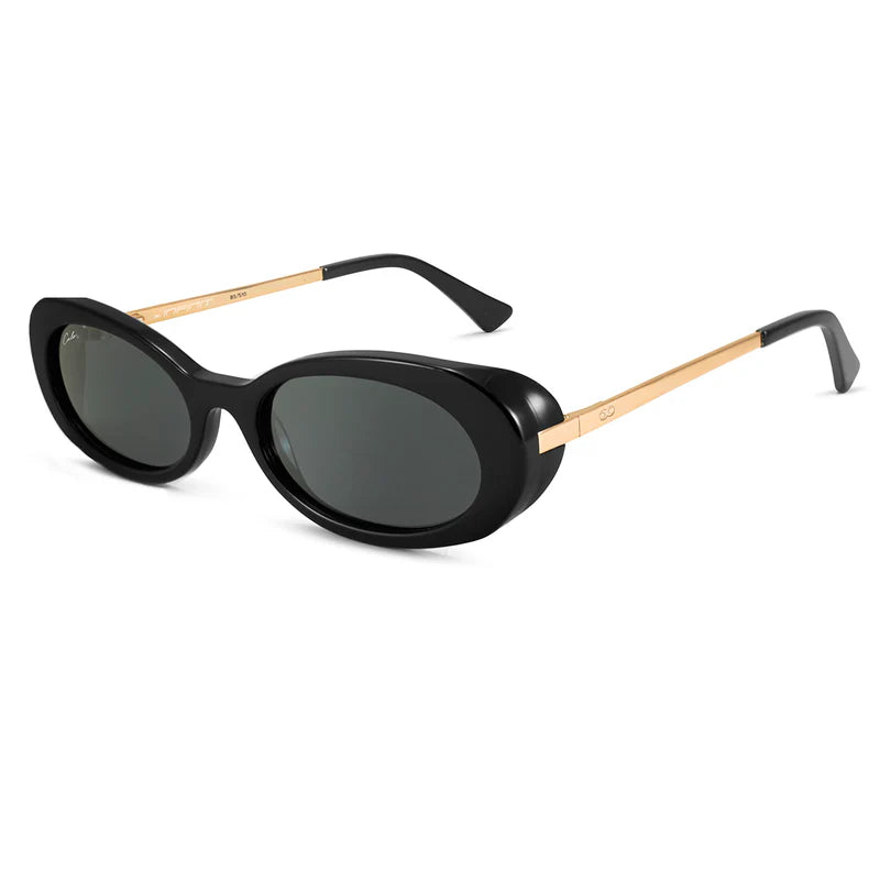 Lentes de Sol - GENOVA - Negro Brillo - Lente Gris Polarizado