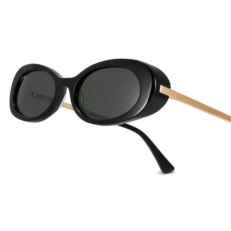 Lentes de Sol - GENOVA - Negro Brillo - Lente Gris Polarizado