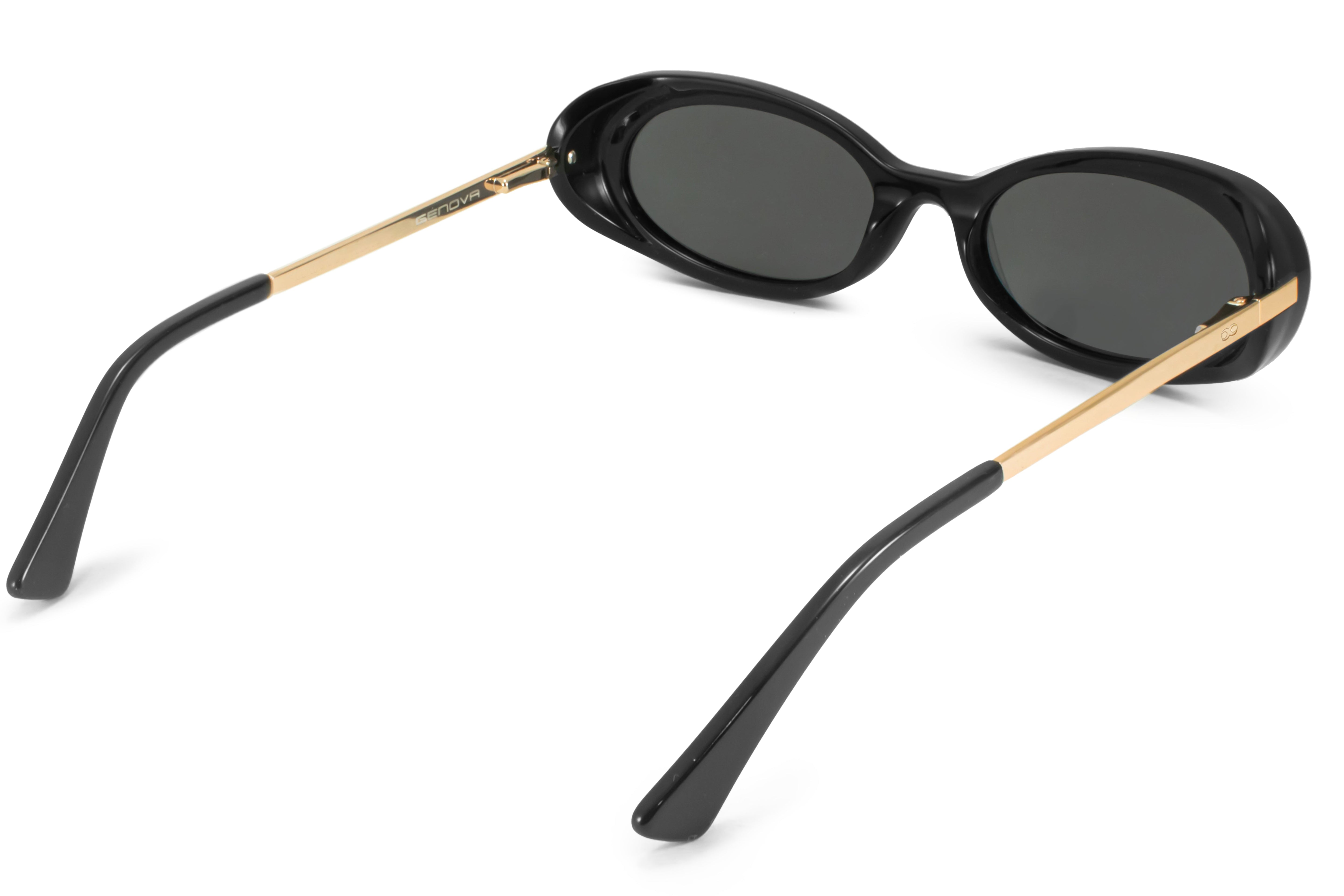 Lentes de Sol - GENOVA - Negro Brillo - Lente Gris Polarizado