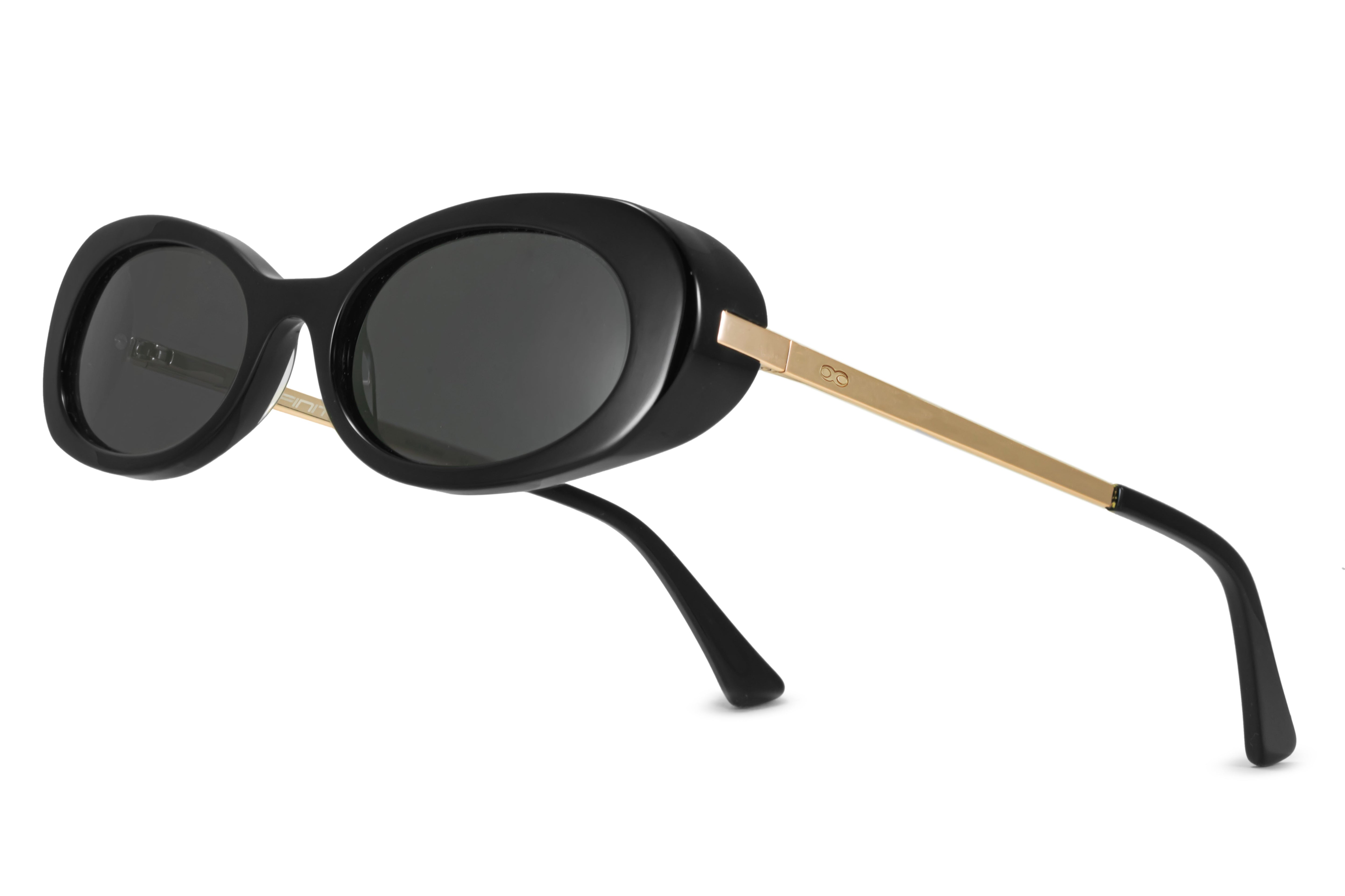 Lentes de Sol - GENOVA - Negro Brillo - Lente Gris Polarizado
