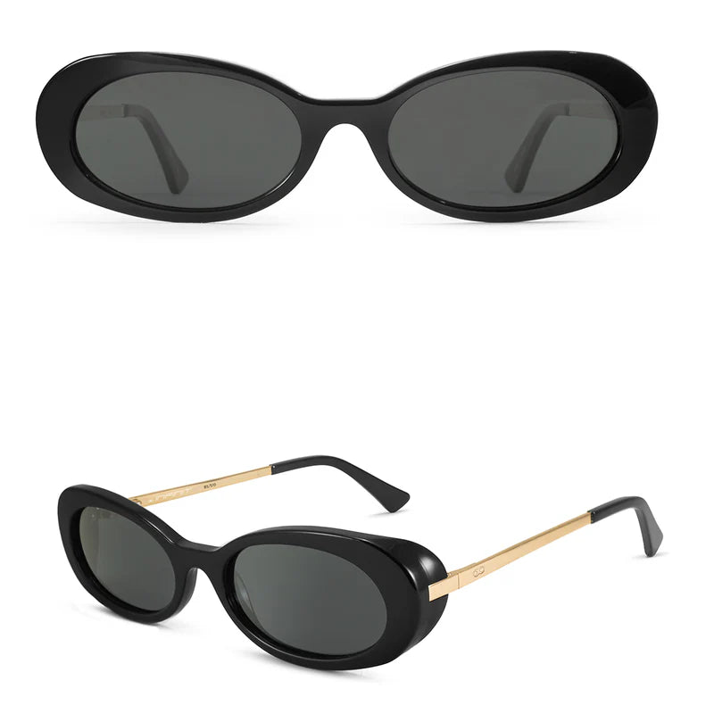 Lentes de Sol - GENOVA - Negro Brillo - Lente Gris Polarizado