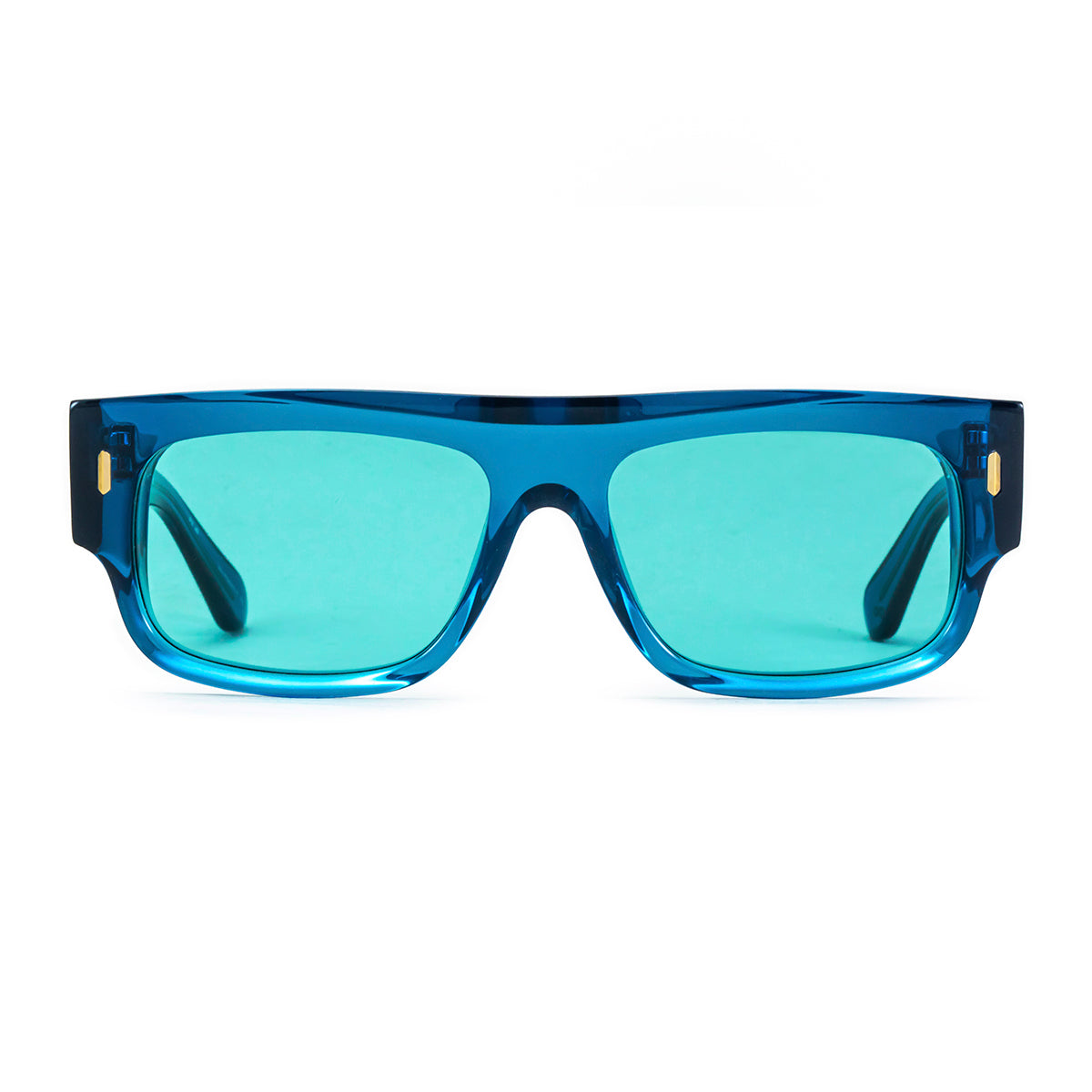 Lentes de Sol - Glasgow Eco Briller - Azul translĂșcida - Lente turquesa