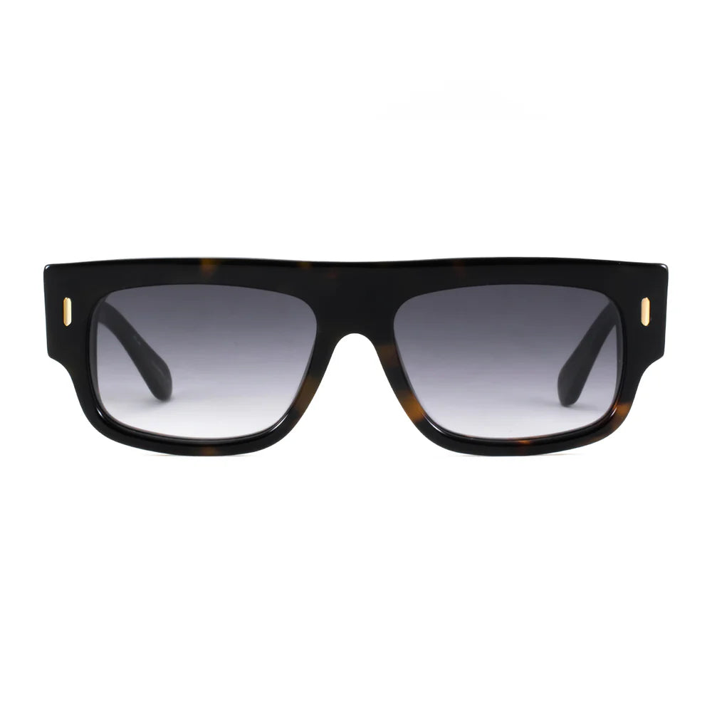 Lentes de Sol - Glasgow Eco Briller - Tortoise - Lente Gris Degrade
