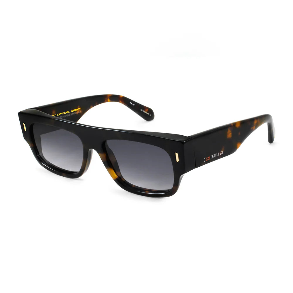 Lentes de Sol - Glasgow Eco Briller - Tortoise - Lente Gris Degrade