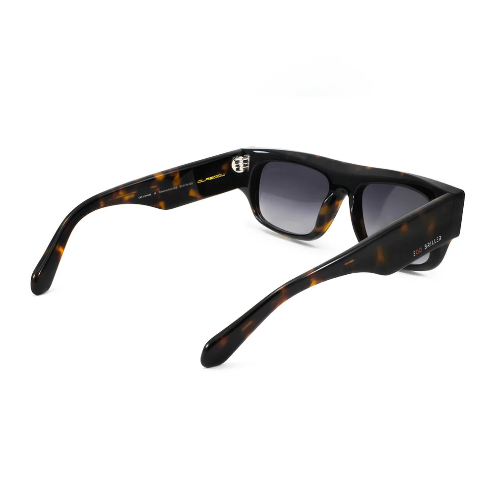 Lentes de Sol - Glasgow Eco Briller - Tortoise - Lente Gris Degrade