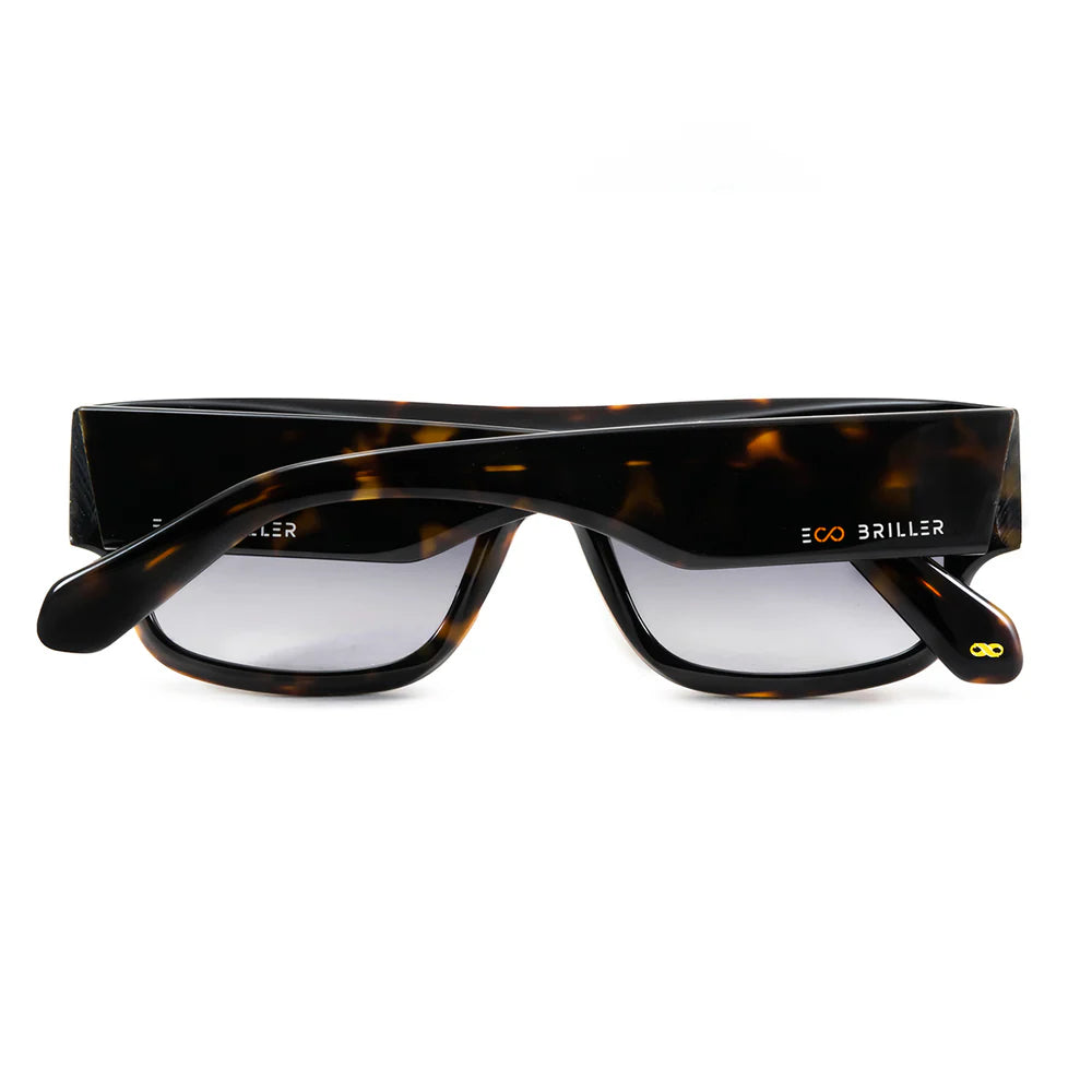 Lentes de Sol - Glasgow Eco Briller - Tortoise - Lente Gris Degrade