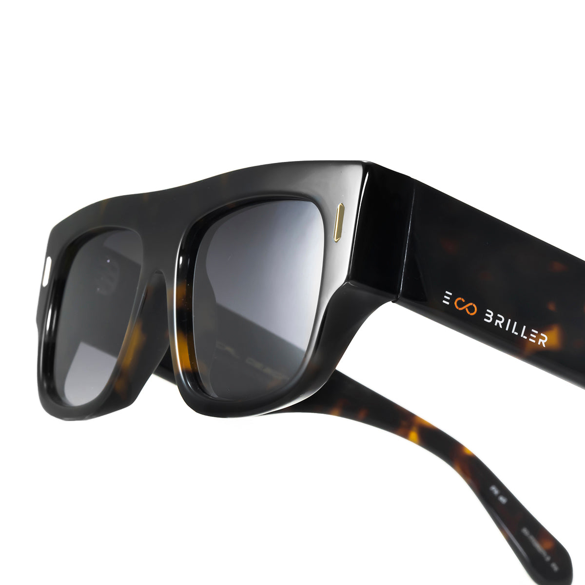 Lentes de Sol - Glasgow Eco Briller - Tortoise - Lente Gris Degrade