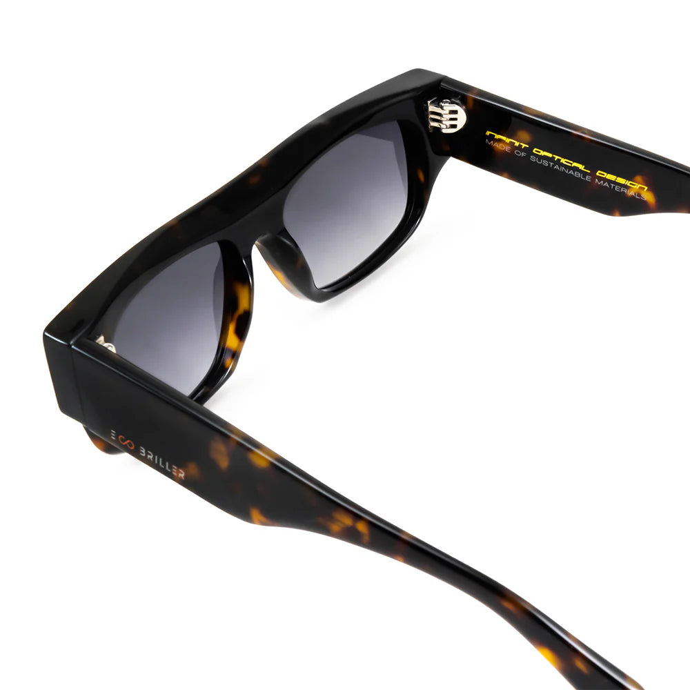 Lentes de Sol - Glasgow Eco Briller - Tortoise - Lente Gris Degrade