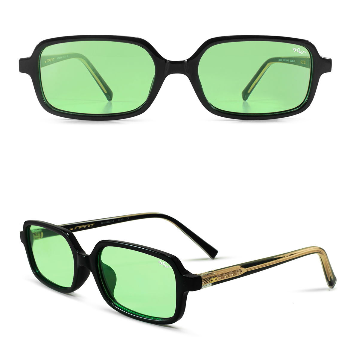 Glyze Negro Brillo Lente Verde