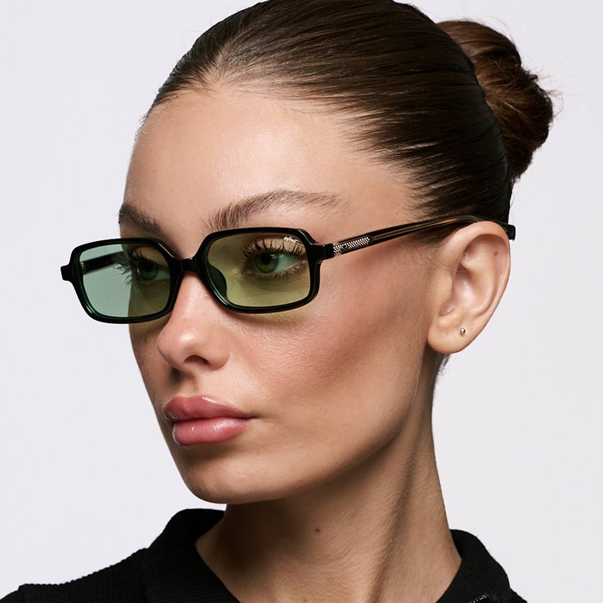 Glyze Negro Brillo Lente Verde