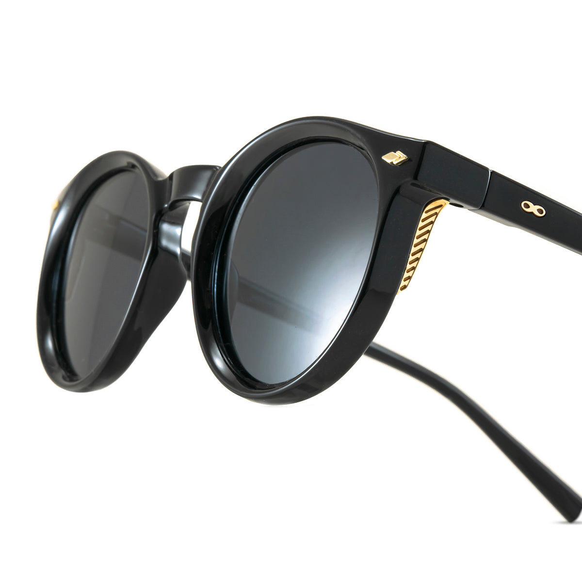 Lentes de Sol - Holbox - Black Shiny - Lente polarizada gris
