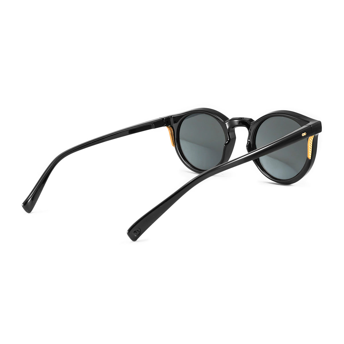 Lentes de Sol - Holbox - Black Shiny - Lente polarizada gris