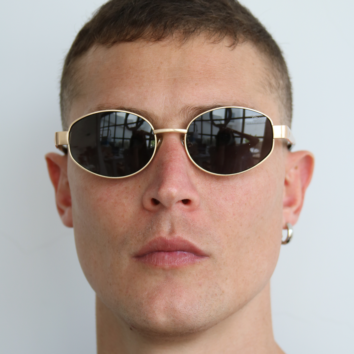 Lentes de Sol - Alaska - Dorado - Lente Gris