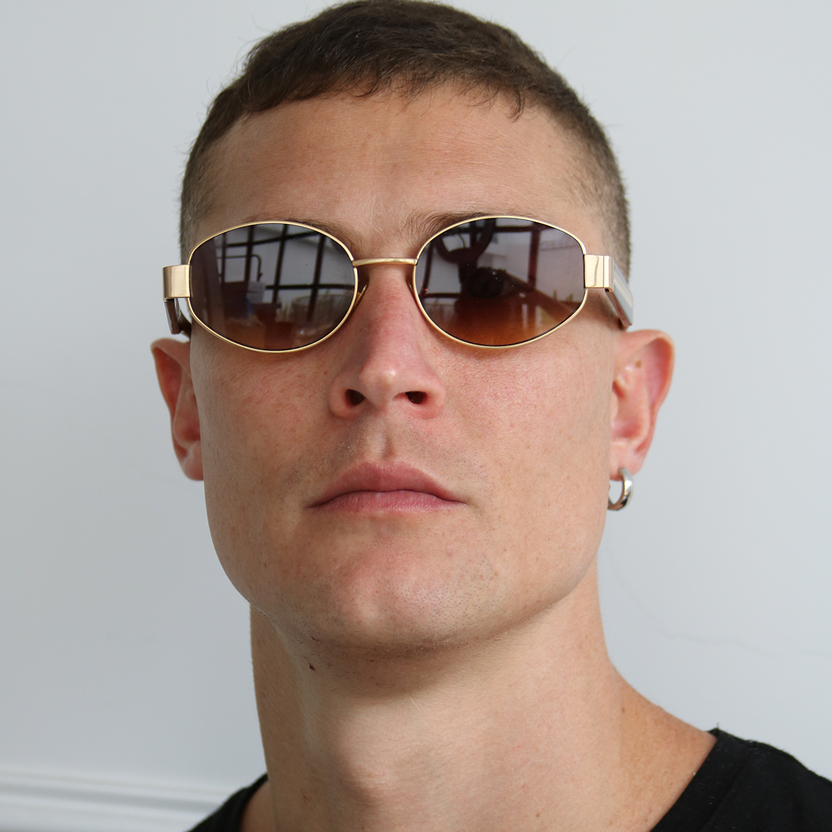 Lentes de sol - Alabama - Dorado Lente Marron