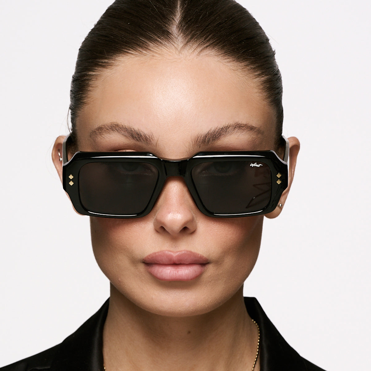 Lentes de Sol - Houston Negro Brillo Lente Gris