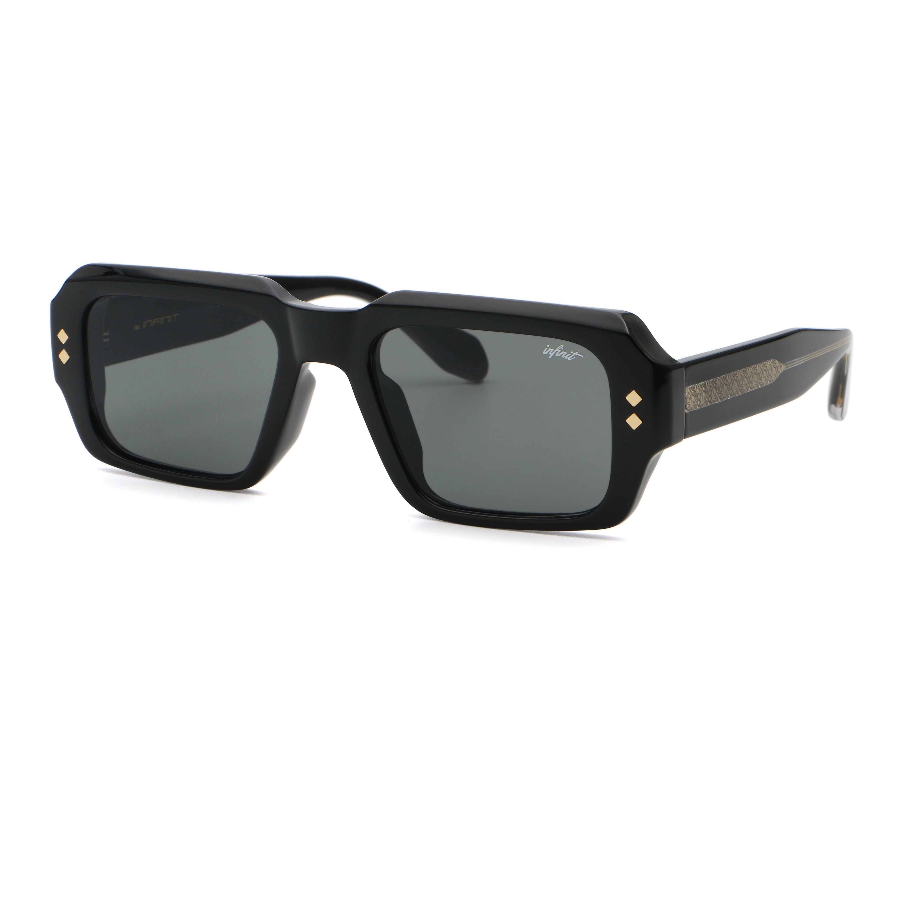 Lentes de Sol - Houston Negro Brillo Lente Gris