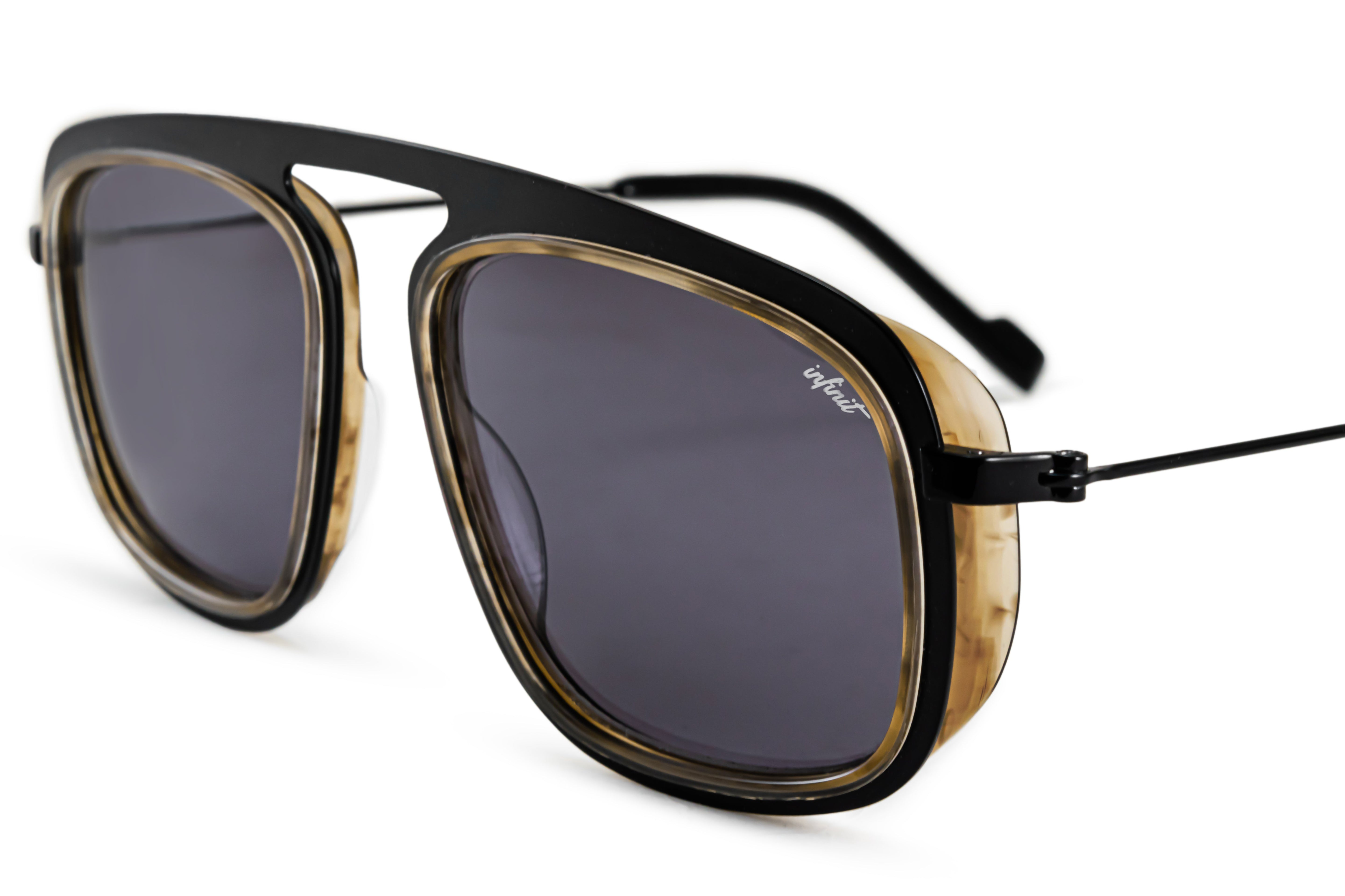 Lentes de Sol - Imola - Serie Luxury - Negro Mate - Lente gris