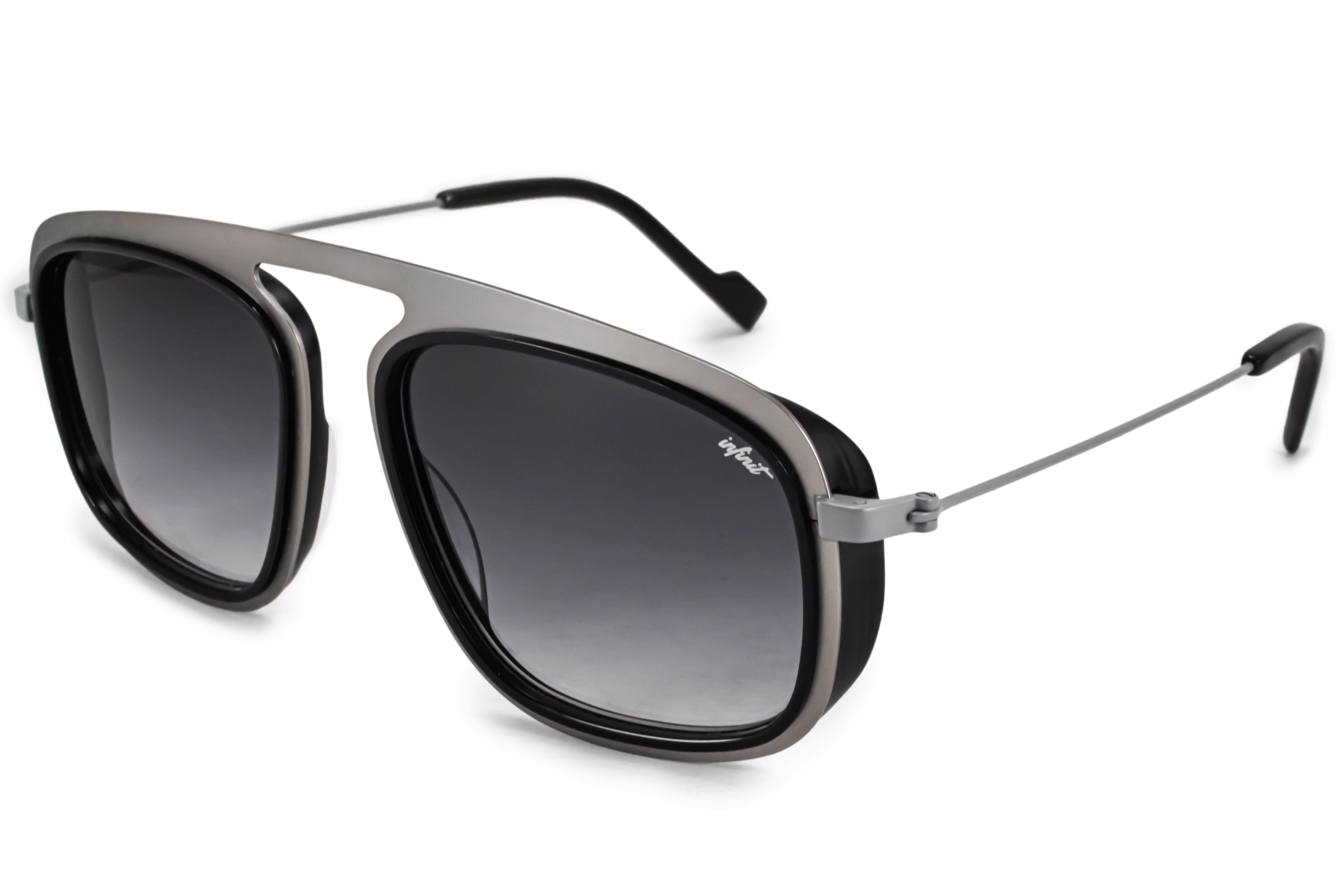 Lentes de Sol - IMOLA - Negro Brillo - lente gris degrade