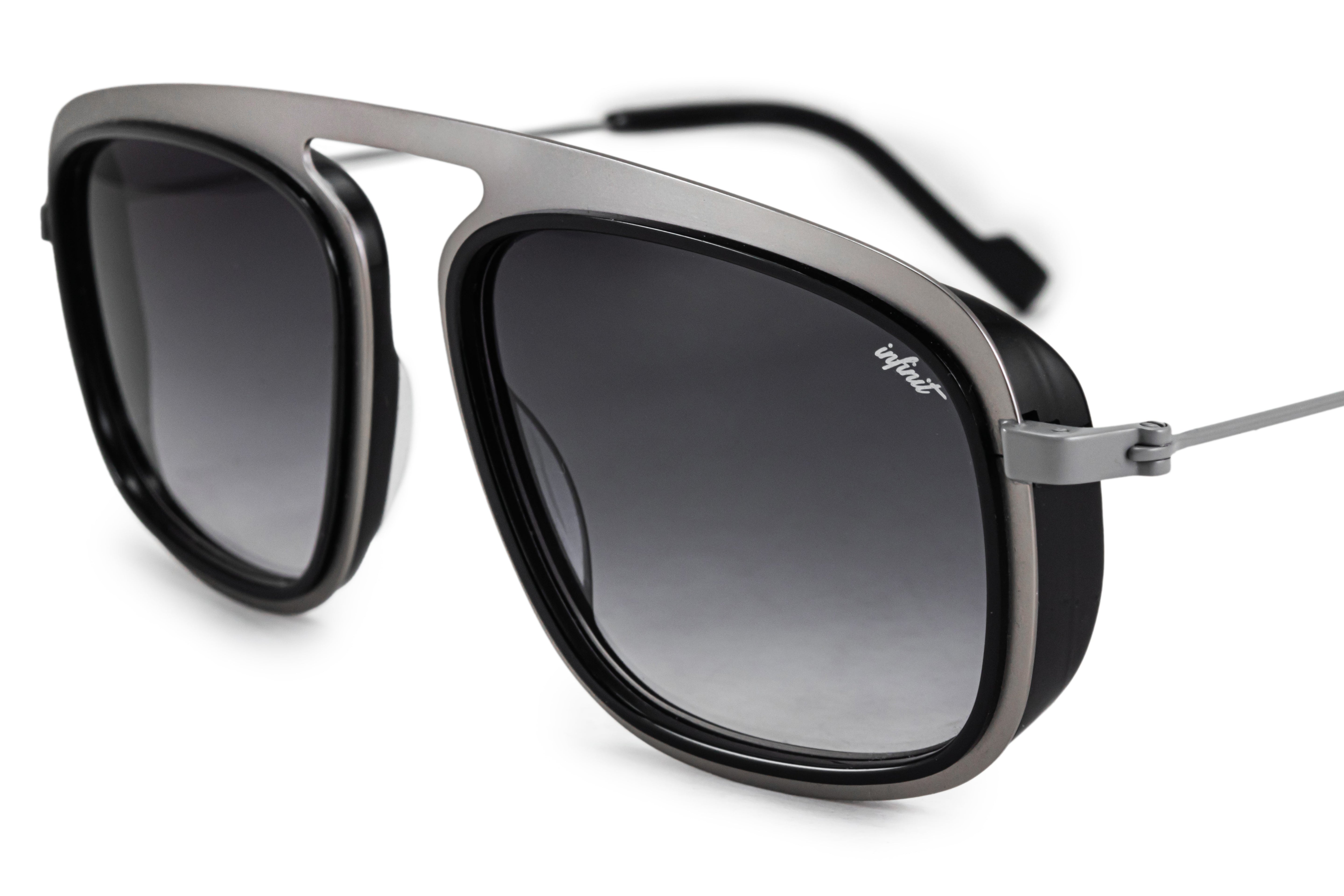 Lentes de Sol - IMOLA - Negro Brillo - lente gris degrade