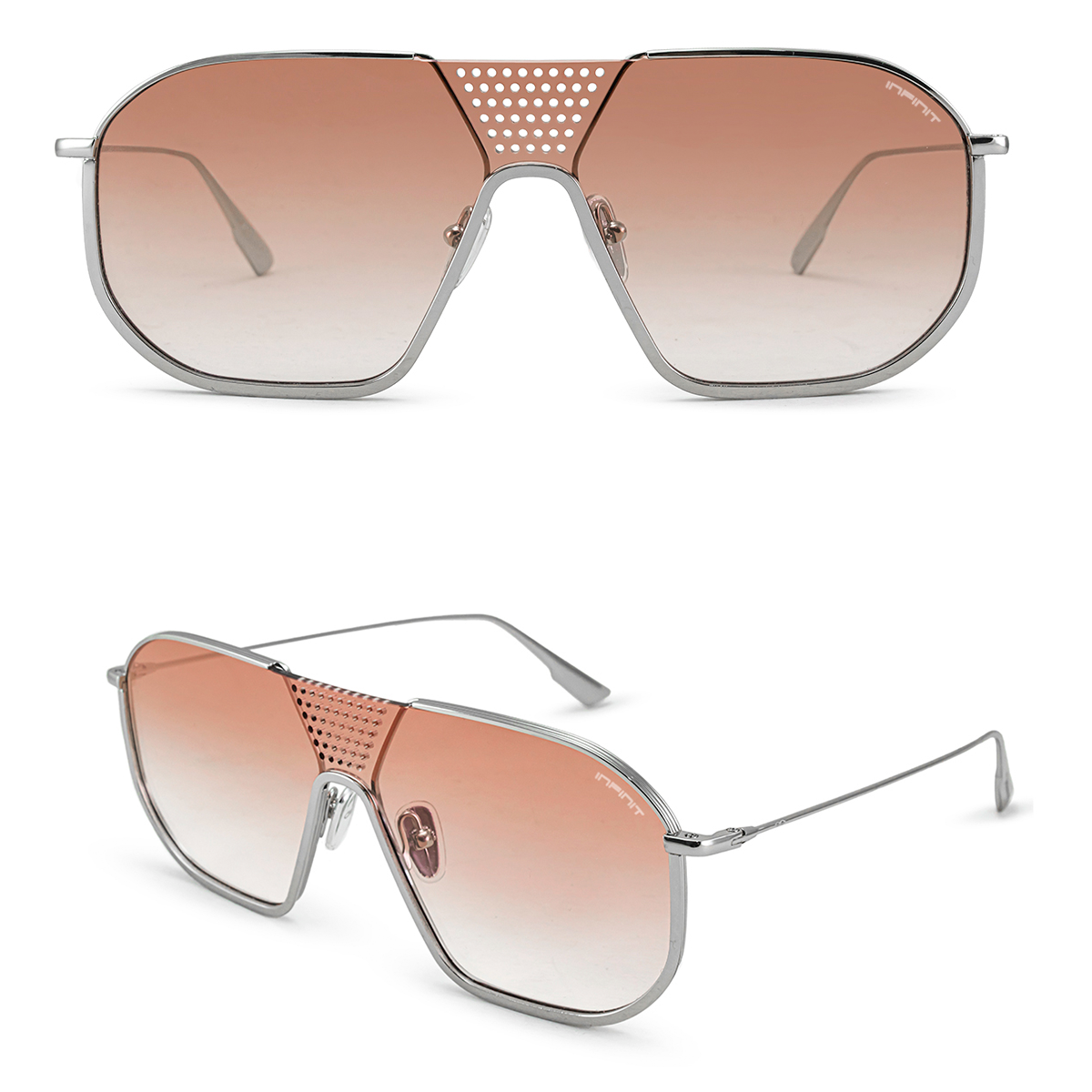 Indianapolis Plateado Lente Peach Degrade