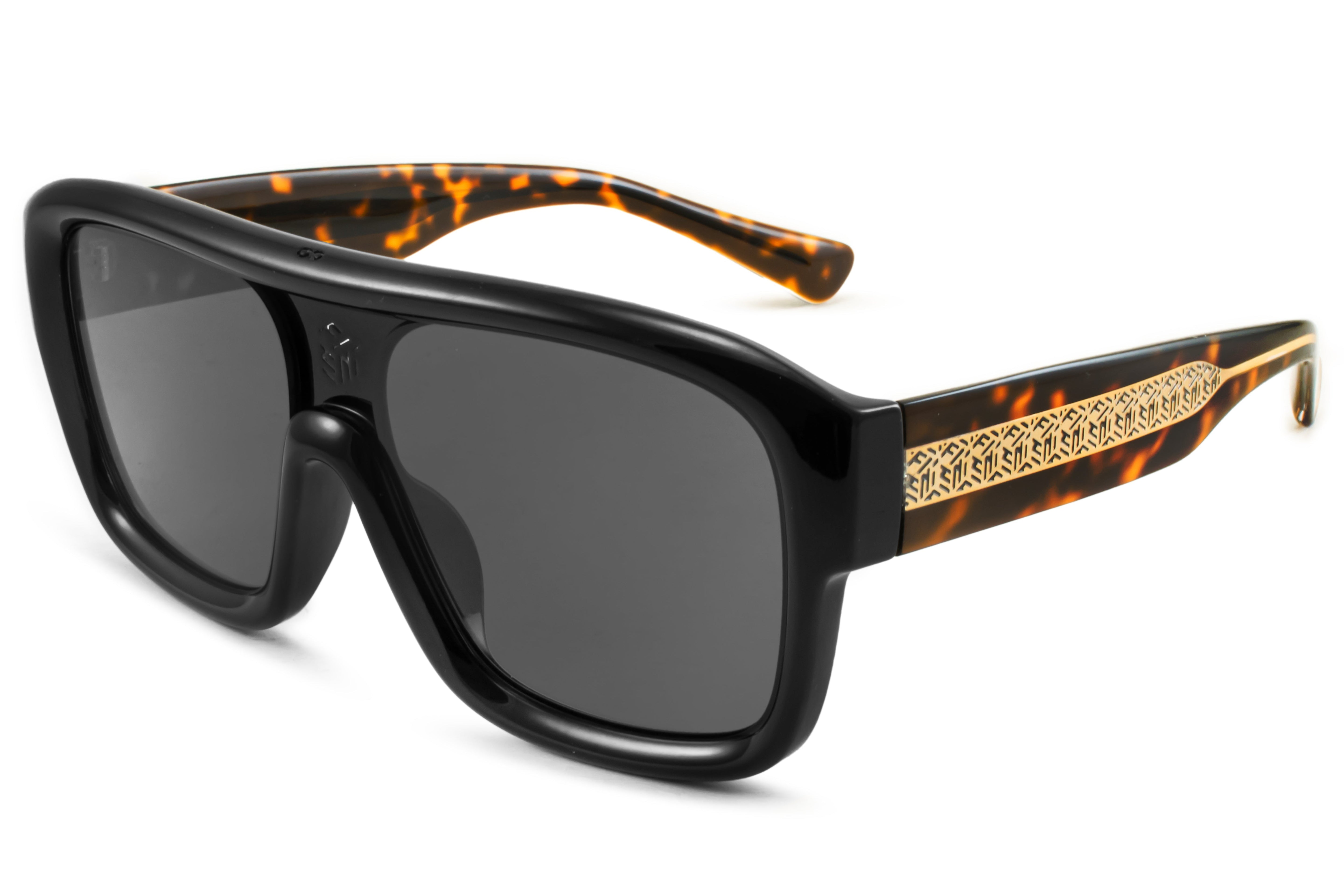 Lentes de Sol - Inflated - Negro Brillo - Lente Gris