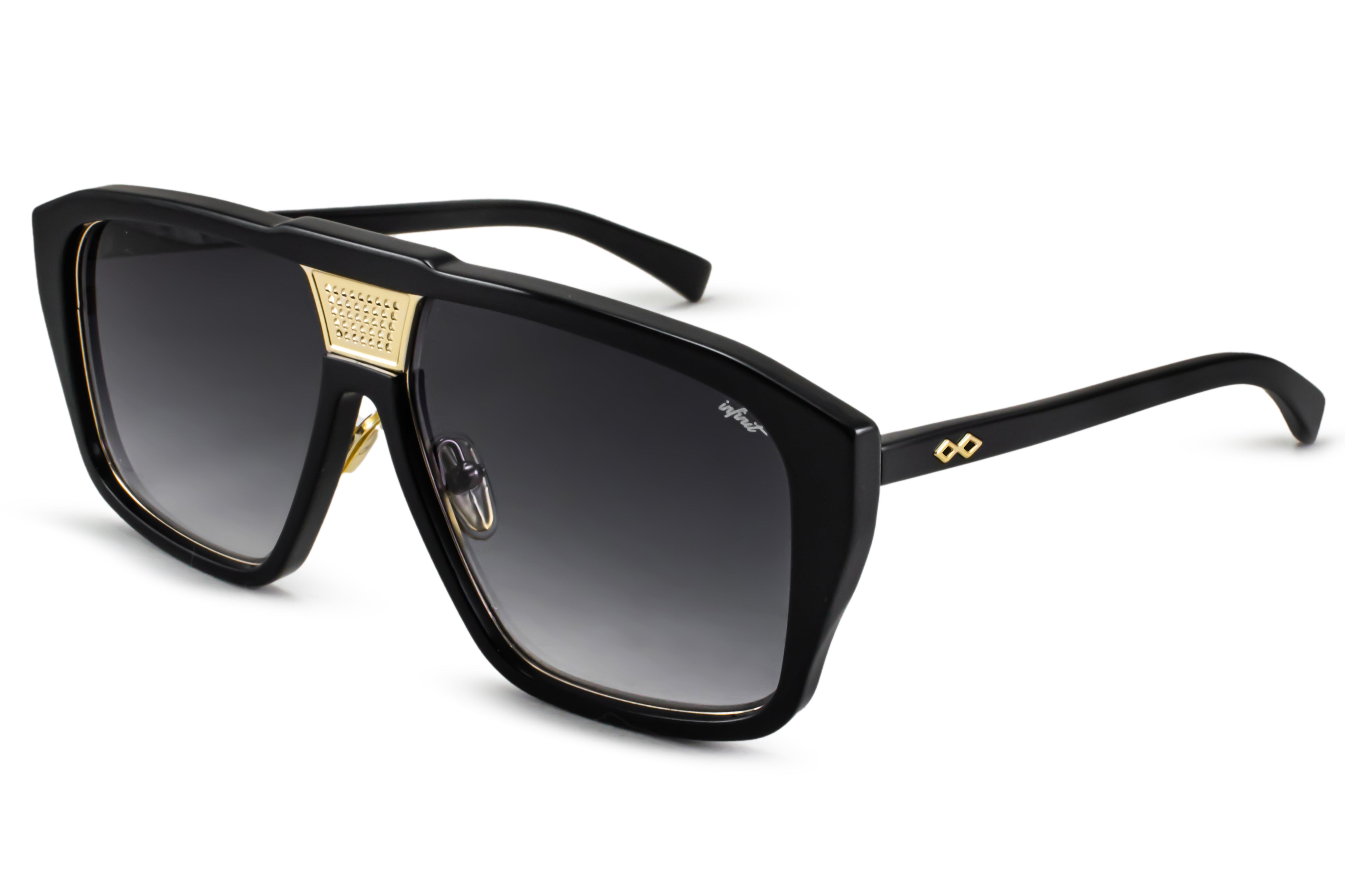 Lentes de Sol - Interlagos - Negro Brillo - Lente gris degrade