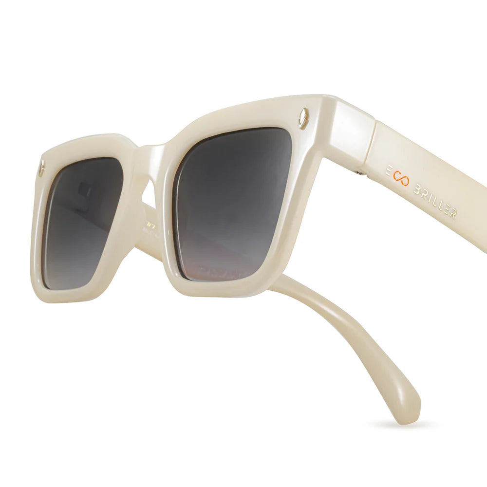 Lentes de Sol - Jacobs Eco Briller - Bone - Lente Gris Degrade