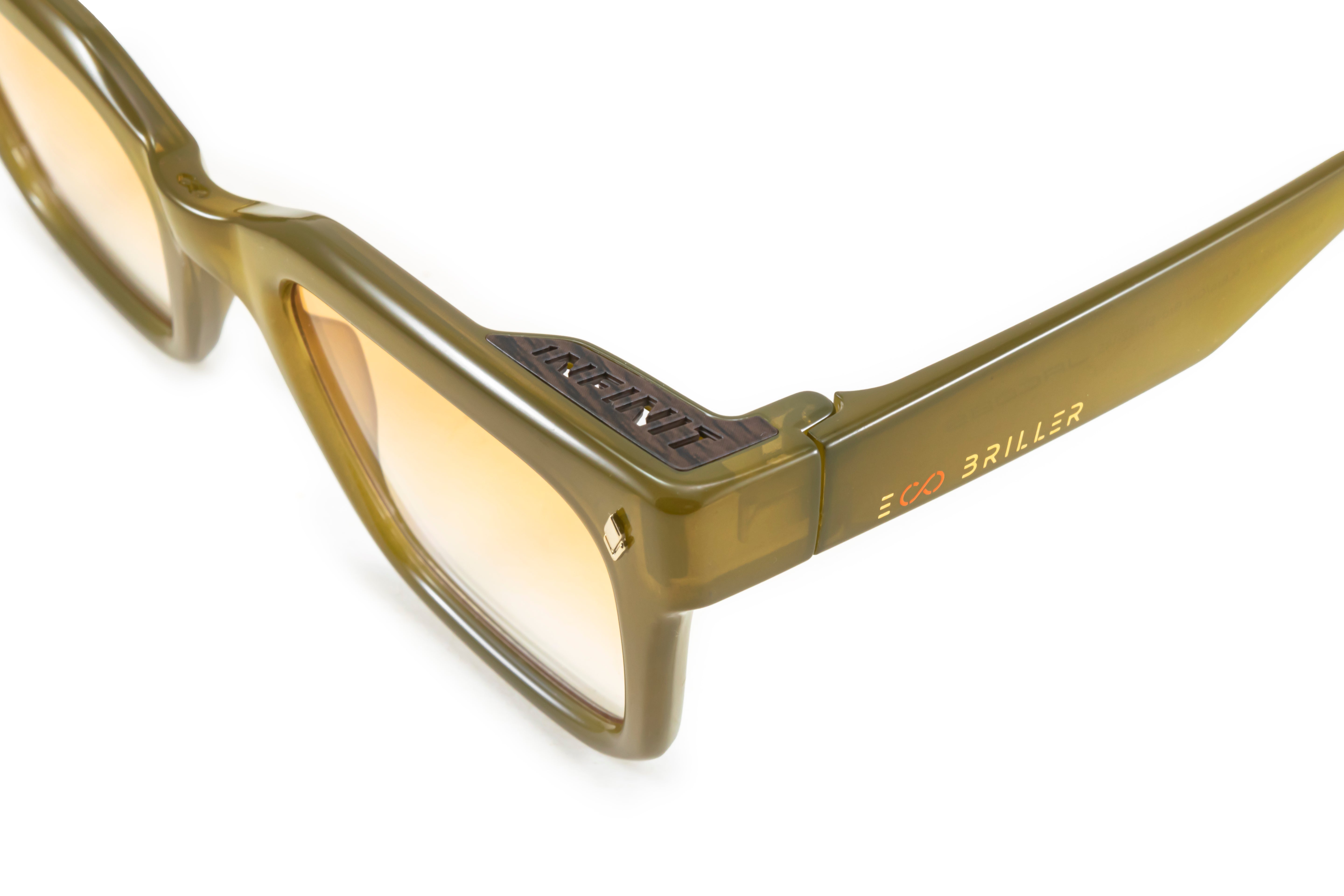 Lentes de Sol - Jacobs Eco Briller - Milky Marrón - Lente Degradado Naranja