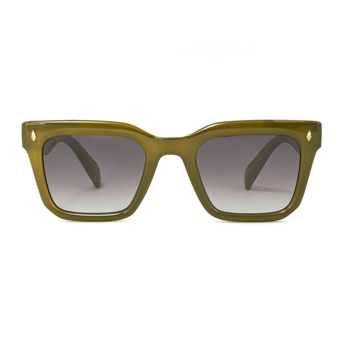 Lentes de Sol - Jacobs Eco Briller - Milky Brown - Lente verde degradado