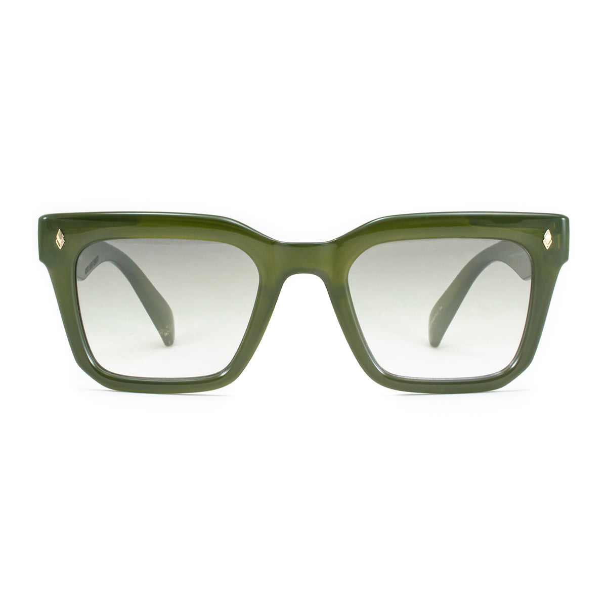 Lentes de Sol - Jacobs Eco Briller - Olive - Lente verde degradado