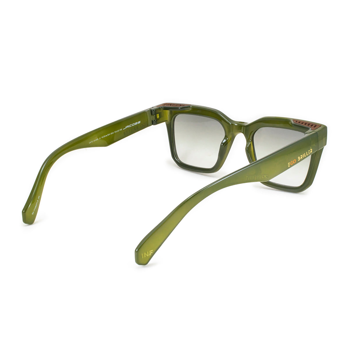 Lentes de Sol - Jacobs Eco Briller - Olive - Lente verde degradado
