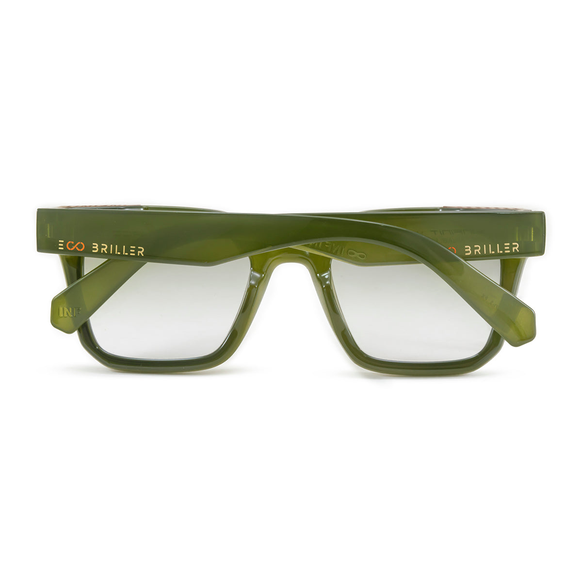 Lentes de Sol - Jacobs Eco Briller - Olive - Lente verde degradado
