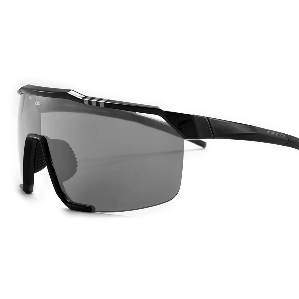 Lentes de Sol - Kioto - Black Shiny - Lente Gris