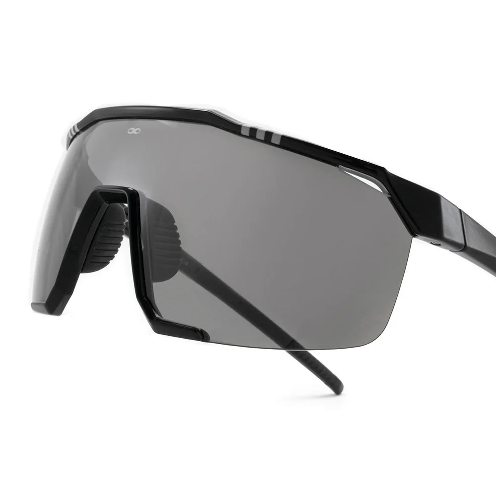 Lentes de Sol - Kioto - Black Shiny - Lente Gris